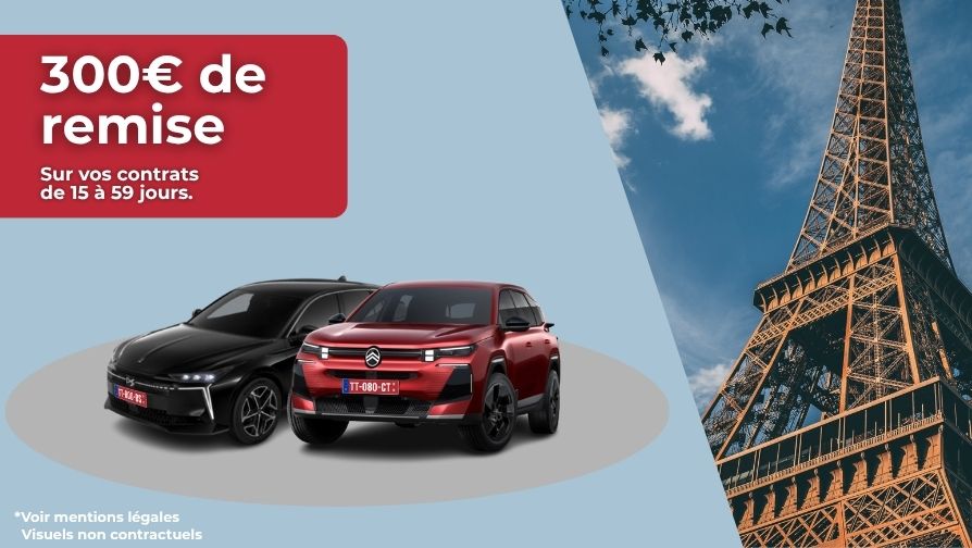 Pour une livraison du 1er janvier 2026 au 31 décembre 2026, bénéficiez de 300€ sur vos contrats jusqu'à 59 jours